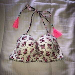 VS long line bikini tassel top